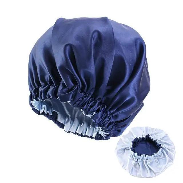 New Stunning Extra Large Satin Lined Bonnet Women Big Size Beauty Print Satin Silk Bonnet Sleep Night Cap Head Cover Bonnet Hat