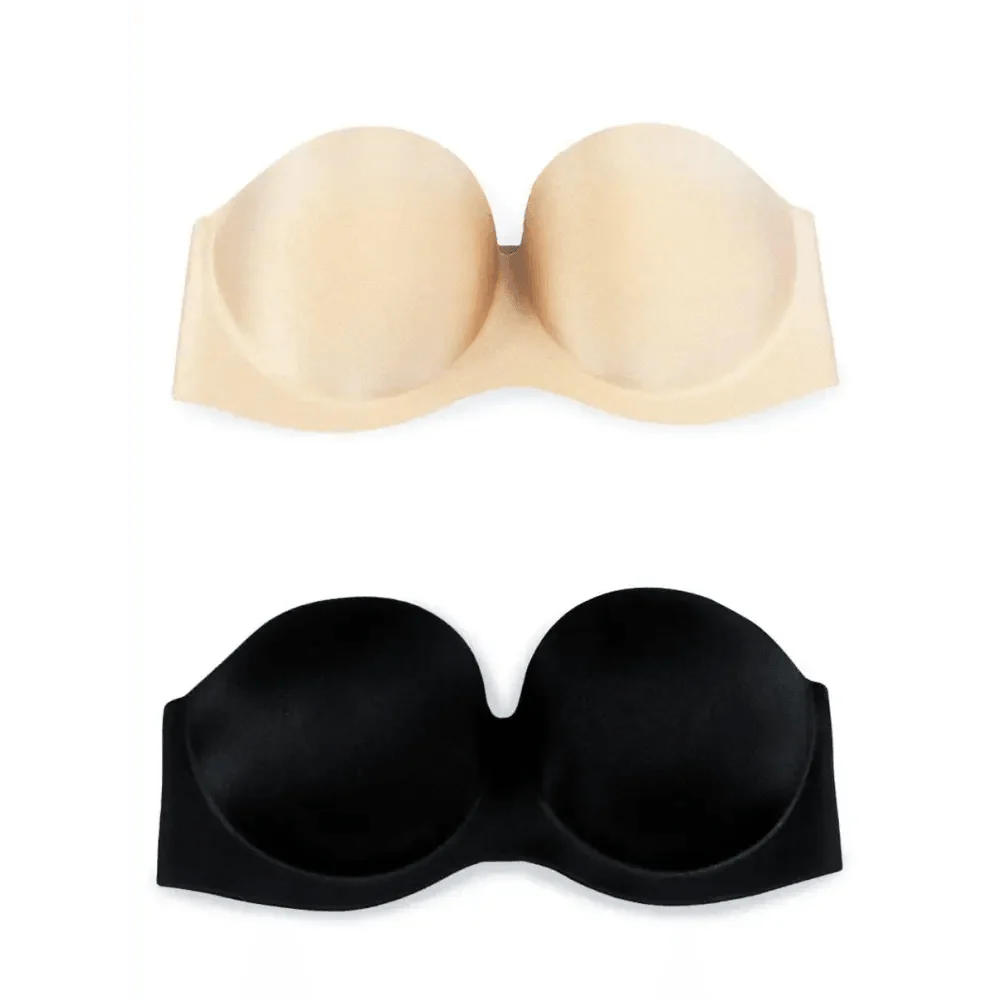 New Trendy Invisible Bras Bralette Underwear Women's Push Up Strapless Bra Wedding Brassiere Underwired Back 1/2 Cup