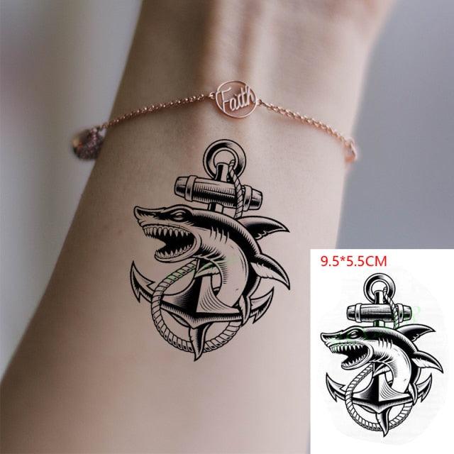 New Waterproof Temporary Sticker Tattoo Flame Heart Star Element Body Art Cute Small Tattoos For Kids Womens
