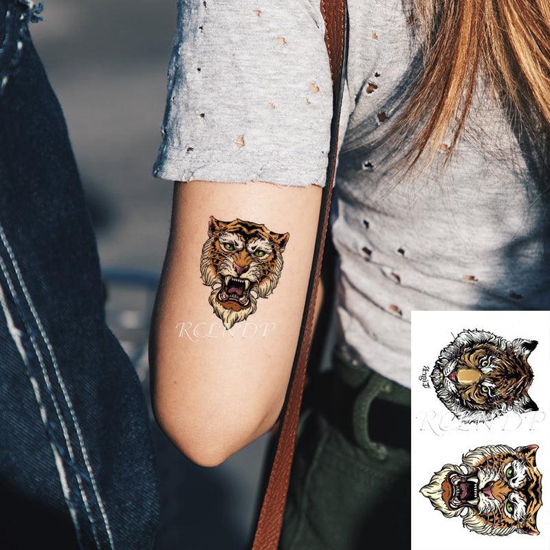 New Waterproof Temporary Sticker Tattoo Flame Heart Star Element Body Art Cute Small Tattoos For Kids Womens