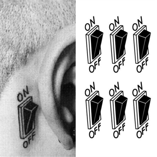 New Waterproof Temporary Wolf Sticker Tattoo Mens Modern Tattoo Realistic Design