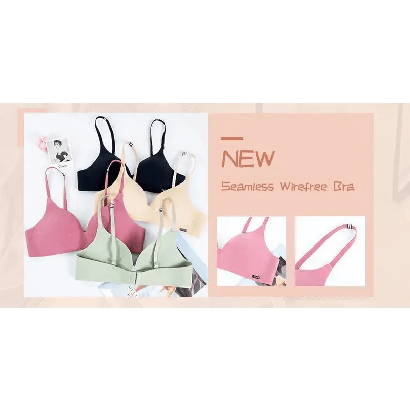 New Women Lingerie U Backless Bras Underwear Deep U Low Cut Push Up Bra Female Breathable Bra