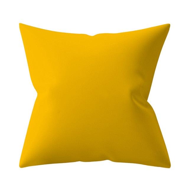 New Yellow Cushion Cases Modern Fashion Abstract Art Decorative Modern Pillow Covers Beautiful Pattern Square Pillow Case Sofa Car Couch Decorative Cover For Pillows 45x45CM