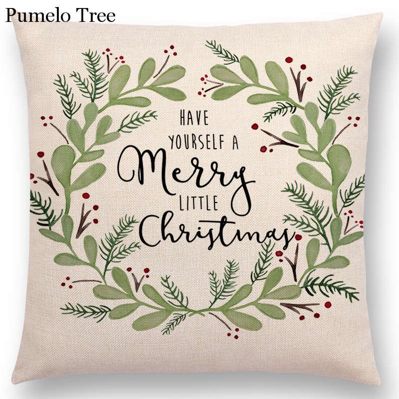 Newest Floral Quotes Decorative Pillow Covers Fresh Flowers Garland Inspirational Words Decorative Cotton Linen Throw Pillow Cushion Covers And Gifts For Women Daughter Mum Best Friend Birthday Home Decorations