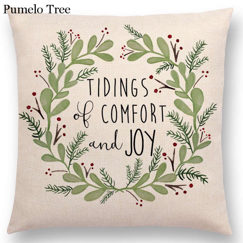 Newest Floral Quotes Decorative Pillow Covers Fresh Flowers Garland Inspirational Words Decorative Cotton Linen Throw Pillow Cushion Covers And Gifts For Women Daughter Mum Best Friend Birthday Home Decorations