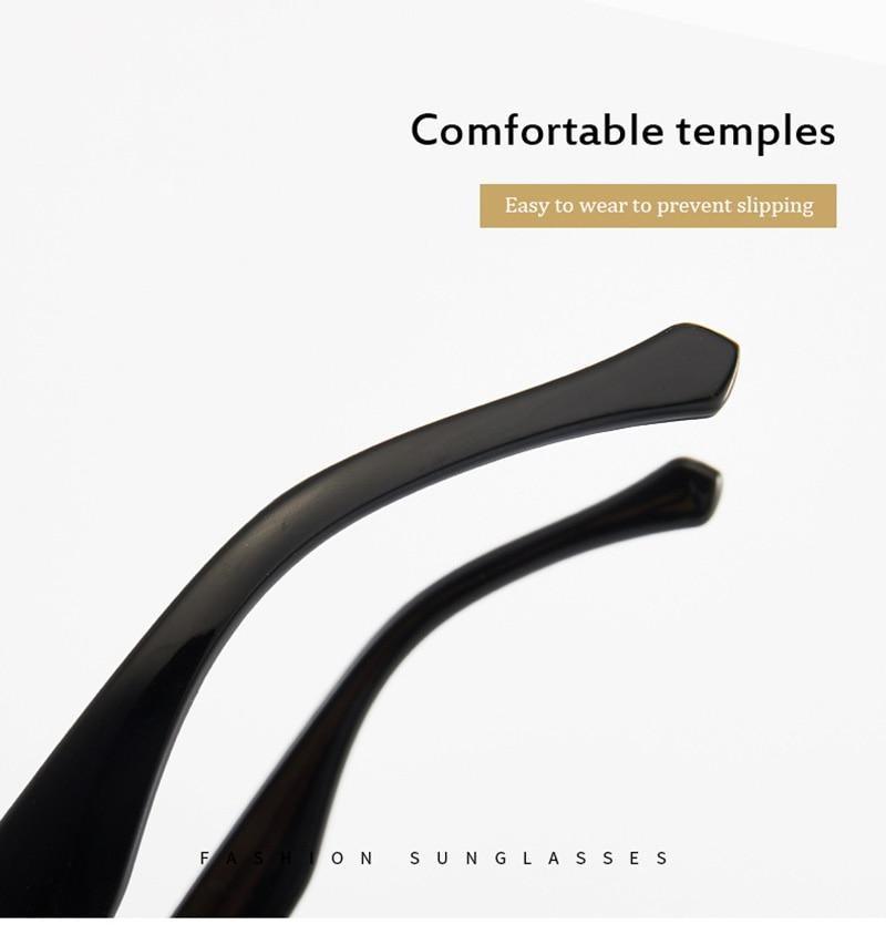 Oversize  Retro Shades UV400 Square Shape Sunglasses For Men Flat Lens Design New Elegant New Fashionable Women Blue Mirror Shades Sunglasses