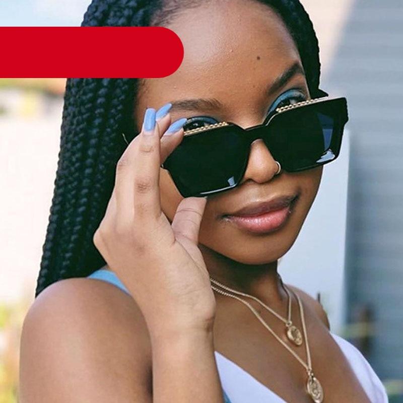 Oversize  Retro Shades UV400 Square Shape Sunglasses For Men Flat Lens Design New Elegant New Fashionable Women Blue Mirror Shades Sunglasses