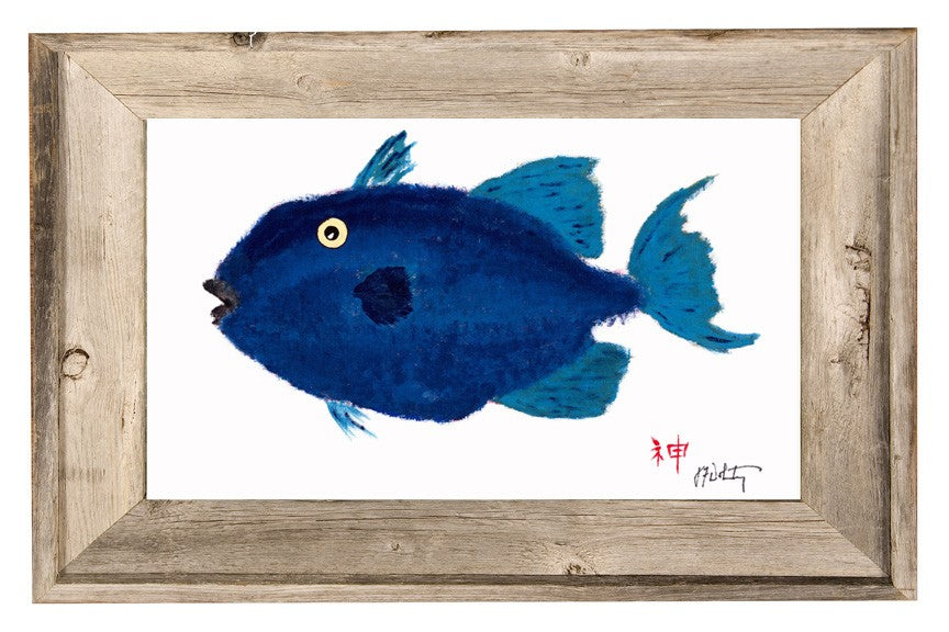 Coastal Art African Pompano Fish Ocean Artist Inspired