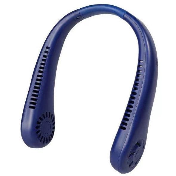 Portable Bladeless Neck Fan Adjustment Wearable Personal Cooling Fan for Traveling Upgrade 360° Neck Fan Air Outlet for Indoor Outdoor Travel Mini Hanging Fan without Blades USB Rechargeable Outdoor Fan