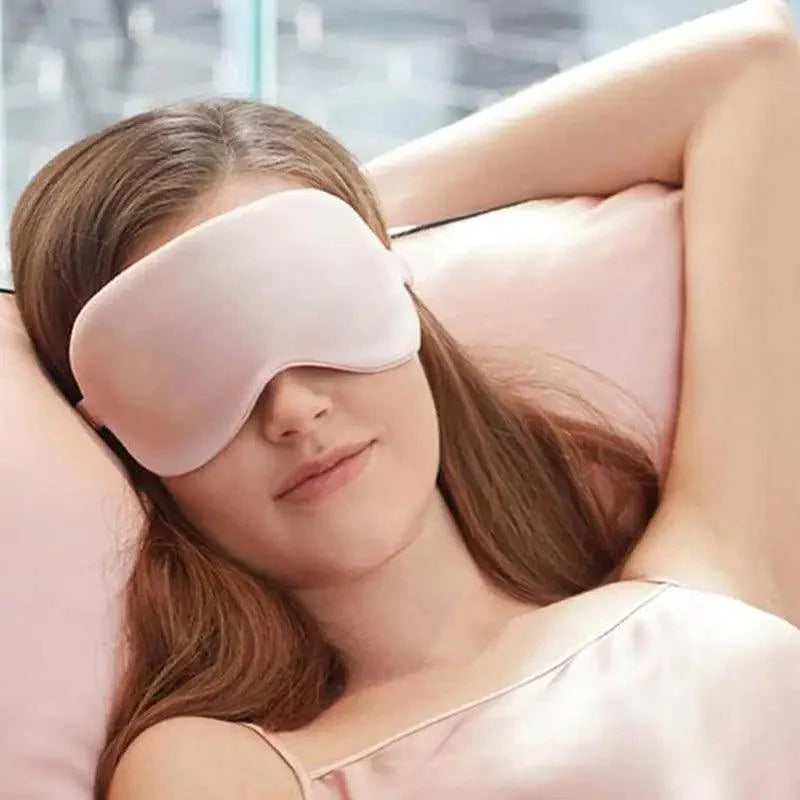 Portable Sleeping Eye Mask Cover Eye Patch Smooth Blindfold Rest Relax Eye Cover Soft And Comfortable Night Blindfold For Women