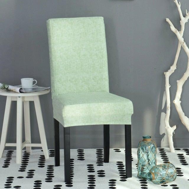 Printed Polyester Fabric Chair Cover Washable Chair Covers Seat Slipcovers Stretch Dining Seat Case For Home Stretch Removable Washable Dining Room Chair Protector Slipcovers/Home Decor Dining Room Seat Cover Multiple Styles