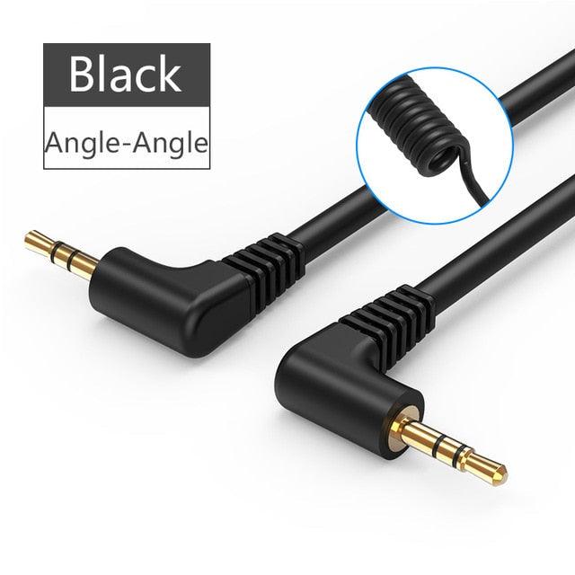2.5mm to 3.5mm Aux Audio cable Jack For Car Smart Phone Speaker Headphone Moible Phone