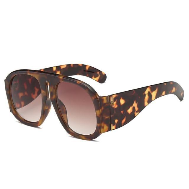 Fashionable & Luxury Round Shape Sunglasses For Men & Women & Designer Oversized & Attractive Personality Colorful Frames Unique Glasses In Retro Style Sunglasses