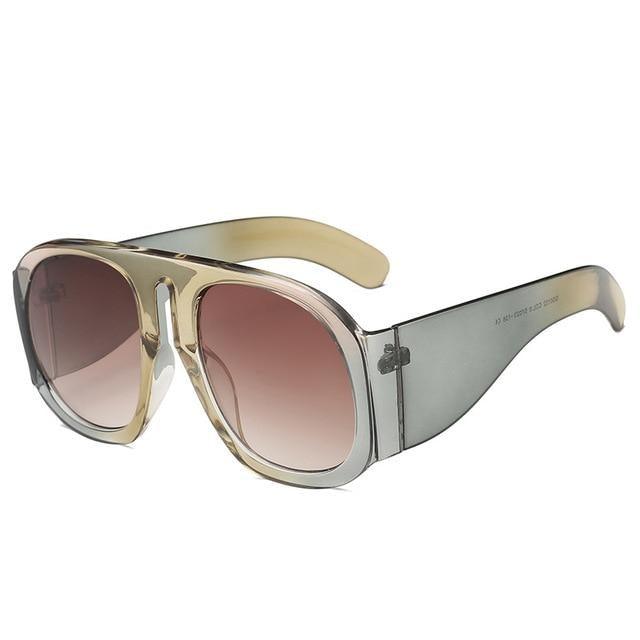 Fashionable & Luxury Round Shape Sunglasses For Men & Women & Designer Oversized & Attractive Personality Colorful Frames Unique Glasses In Retro Style Sunglasses