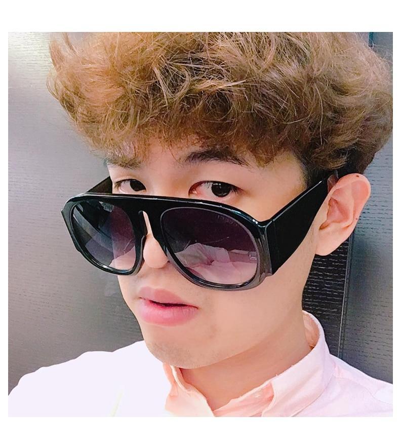 Fashionable & Luxury Round Shape Sunglasses For Men & Women & Designer Oversized & Attractive Personality Colorful Frames Unique Glasses In Retro Style Sunglasses