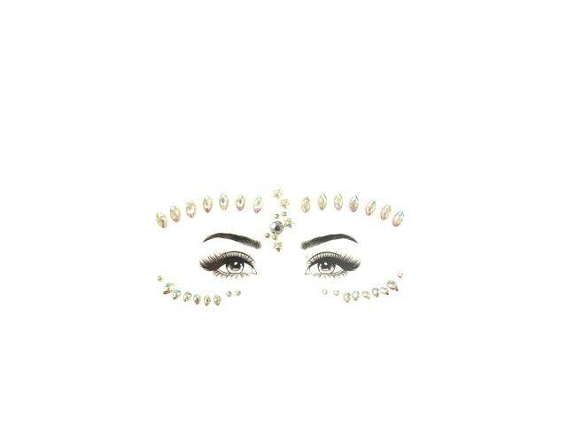 23 Sets Glitter Face Jewels Sticker Temporary Party Face Makeup Tattoo Face Gems Glitter Face Jewels Crystal Stickers For Womens