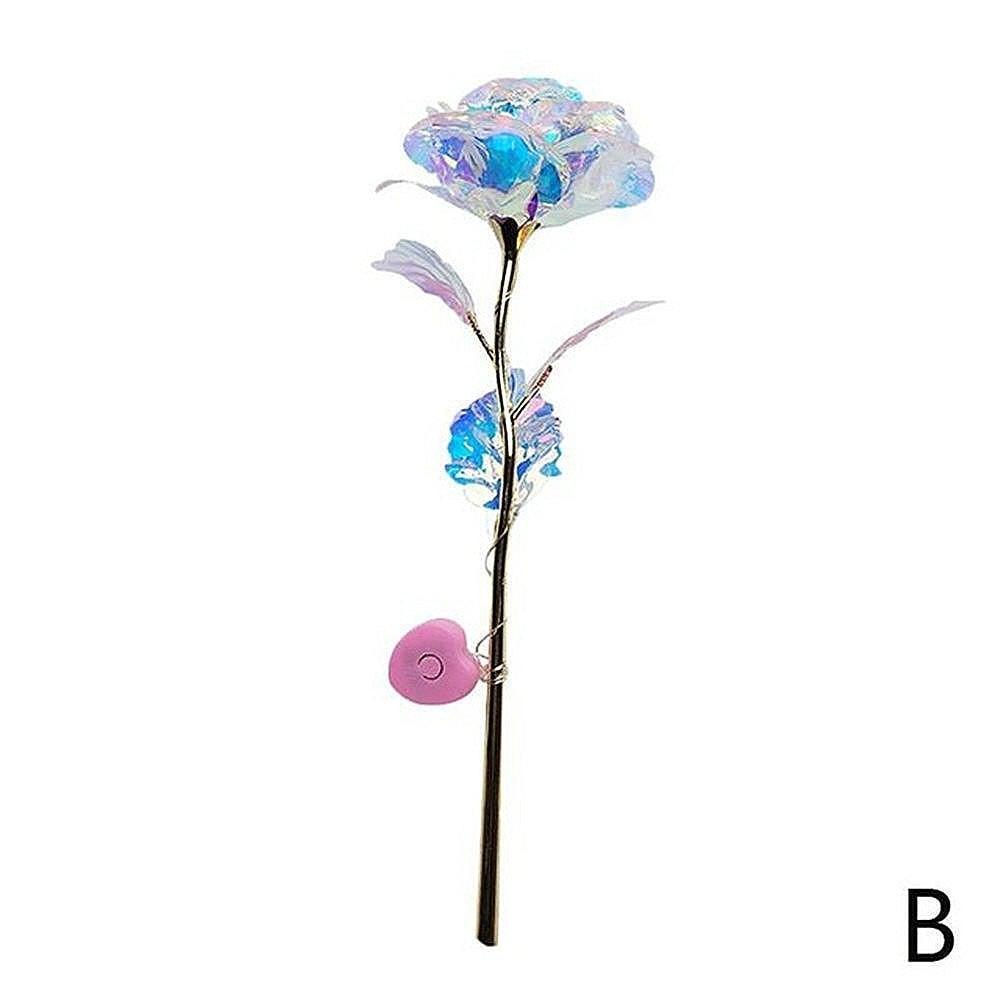 24k Aluminum Foil Lighting Rose Gift For Women Valentine's Day Mother's Day Birthday Thanksgiving Day Christmas Wedding Anniversary