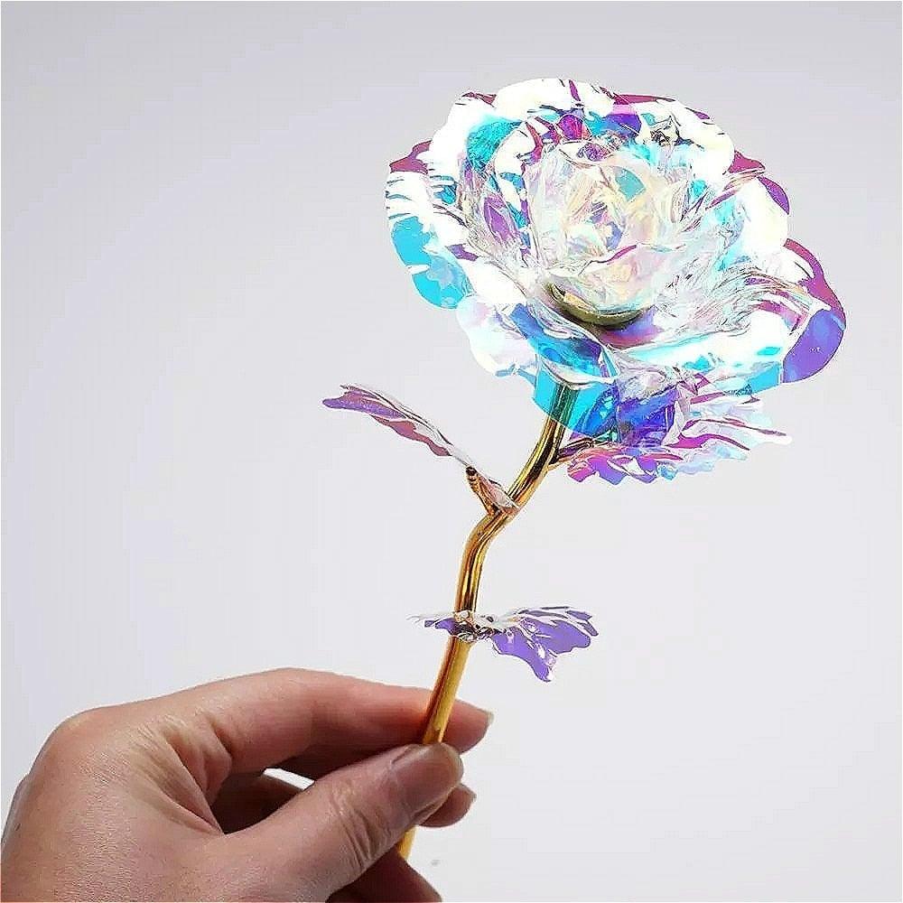 24k Aluminum Foil Lighting Rose Gift For Women Valentine's Day Mother's Day Birthday Thanksgiving Day Christmas Wedding Anniversary