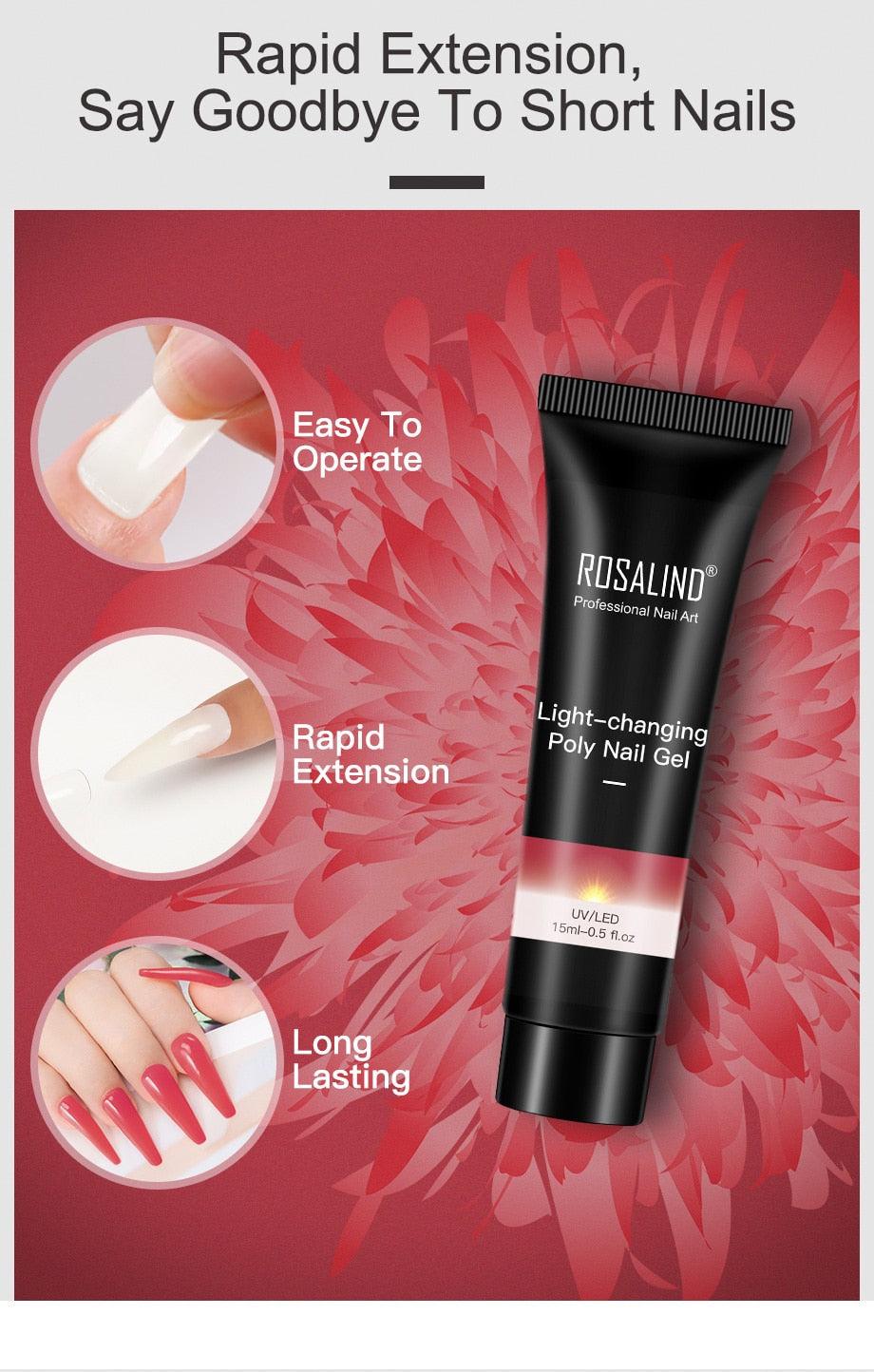 New Popular Nail Polish Gel 15ml UV Nail Extension Gel Permanent Nail Art Manicure Design Fashion Gel For Womens