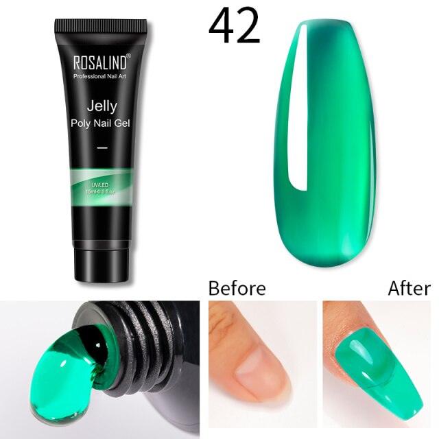 New Popular Nail Polish Gel 15ml UV Nail Extension Gel Permanent Nail Art Manicure Design Fashion Gel For Womens