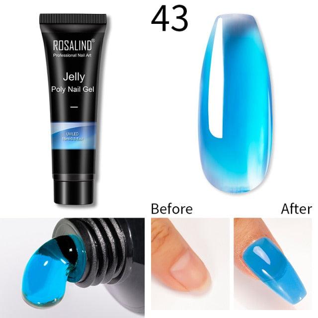 New Popular Nail Polish Gel 15ml UV Nail Extension Gel Permanent Nail Art Manicure Design Fashion Gel For Womens