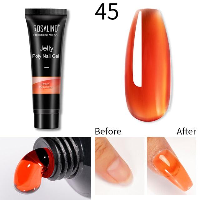 New Popular Nail Polish Gel 15ml UV Nail Extension Gel Permanent Nail Art Manicure Design Fashion Gel For Womens