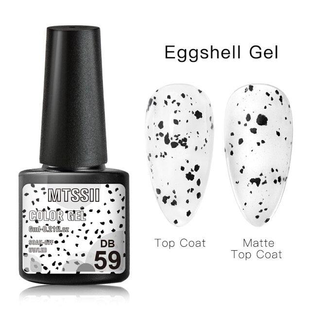 Luxury Gel Nail Polish Permanent Glossy Matte Egg Effect Elegant Stylish Eggshell Design For Women And Lady Nail Gel