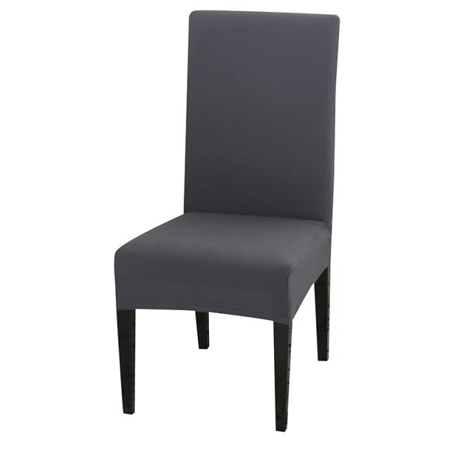 Solid Color Chair Cover Stretch Spandex Seat Cover For Office Wedding Banquet Hotel Home Chair Covers Banquet Chair Seat Protector Slipcover For Home Party Hotel Wedding Ceremony