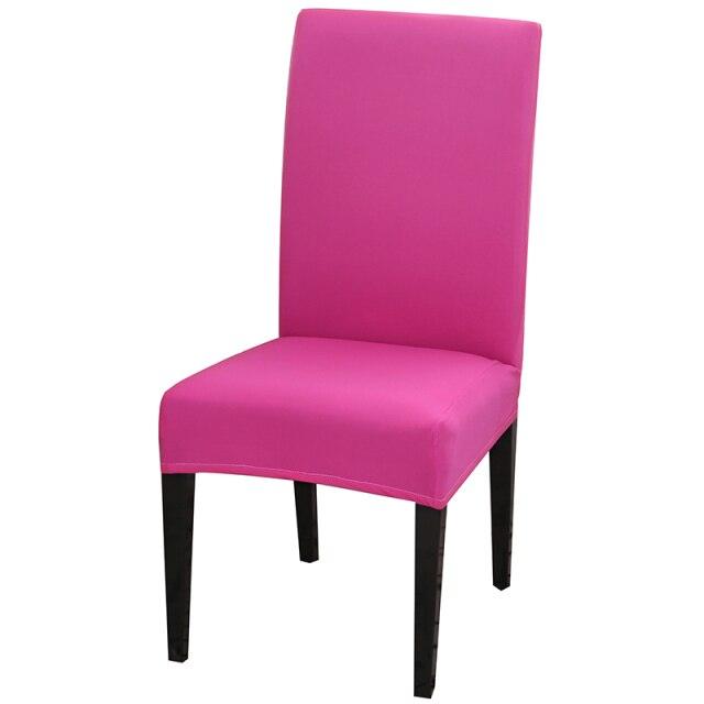 Solid Color Chair Cover Stretch Spandex Seat Cover For Office Wedding Banquet Hotel Home Chair Covers Banquet Chair Seat Protector Slipcover For Home Party Hotel Wedding Ceremony