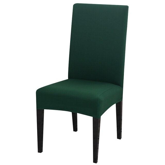 Solid Color Chair Cover Stretch Spandex Seat Cover For Office Wedding Banquet Hotel Home Chair Covers Banquet Chair Seat Protector Slipcover For Home Party Hotel Wedding Ceremony