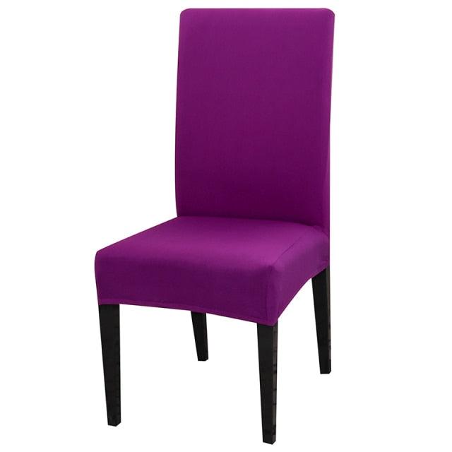 Solid Color Chair Cover Stretch Spandex Seat Cover For Office Wedding Banquet Hotel Home Chair Covers Banquet Chair Seat Protector Slipcover For Home Party Hotel Wedding Ceremony