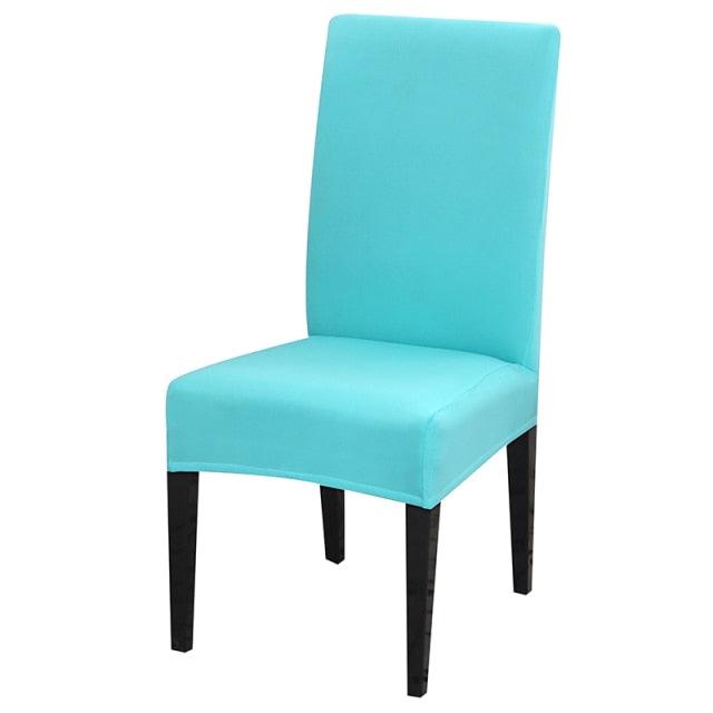 Solid Color Chair Cover Stretch Spandex Seat Cover For Office Wedding Banquet Hotel Home Chair Covers Banquet Chair Seat Protector Slipcover For Home Party Hotel Wedding Ceremony
