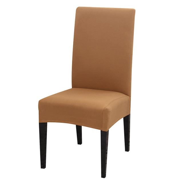 Solid Color Chair Cover Stretch Spandex Seat Cover For Office Wedding Banquet Hotel Home Chair Covers Banquet Chair Seat Protector Slipcover For Home Party Hotel Wedding Ceremony