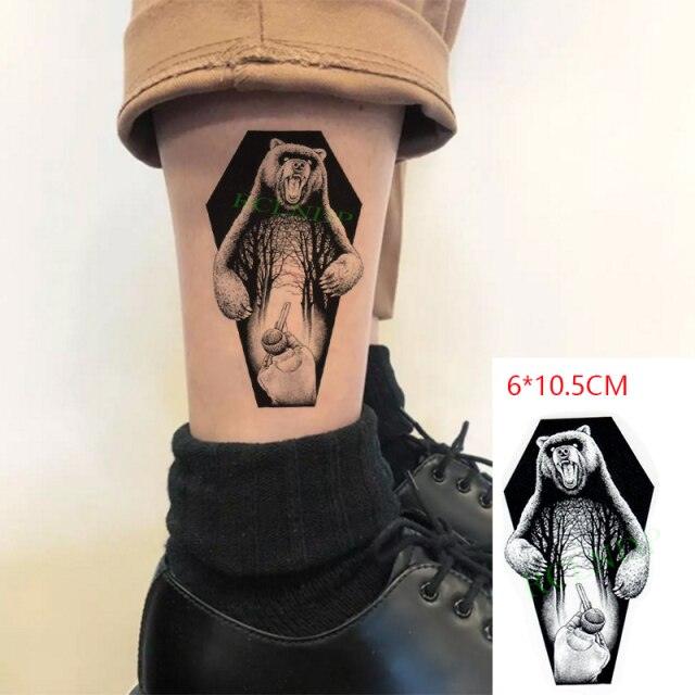 New Waterproof Temporary Sticker Tattoo Flame Heart Star Element Body Art Cute Small Tattoos For Kids Womens