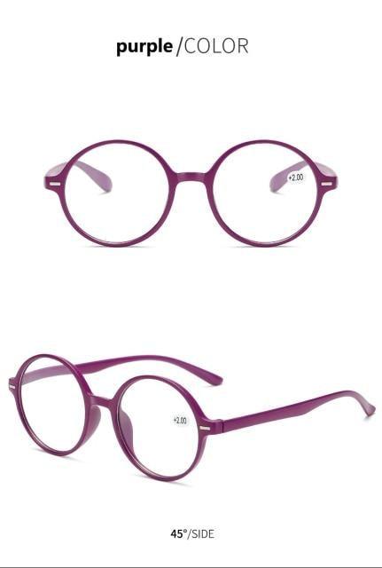 Read Eyeglass Men Women Round Vintage Reading Glasses Blue Light Blocking Glasses Men Women Retro Thick Round Rim Frame Eyeglasses Light Weight With Spring Hinge Easy To Carry +1 +1.5 +2 +2.5 +3 +3.5