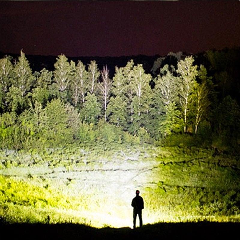 Rechargeable Adjustable Brightest Zoomable Powerful XHP160 LED Headlamp Waterproof Headlight  Power Bank 18650 Battery Headlamps For Hiking Camping Fishing Running