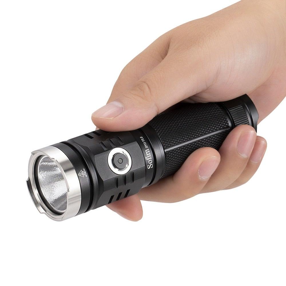 Rechargeable Adjustable  Flashlight High Lumen Powerful Waterproof Portable Cree USB LED Super Bright Flashlight Pocket Size Torch Light For Camping Hiking Riding