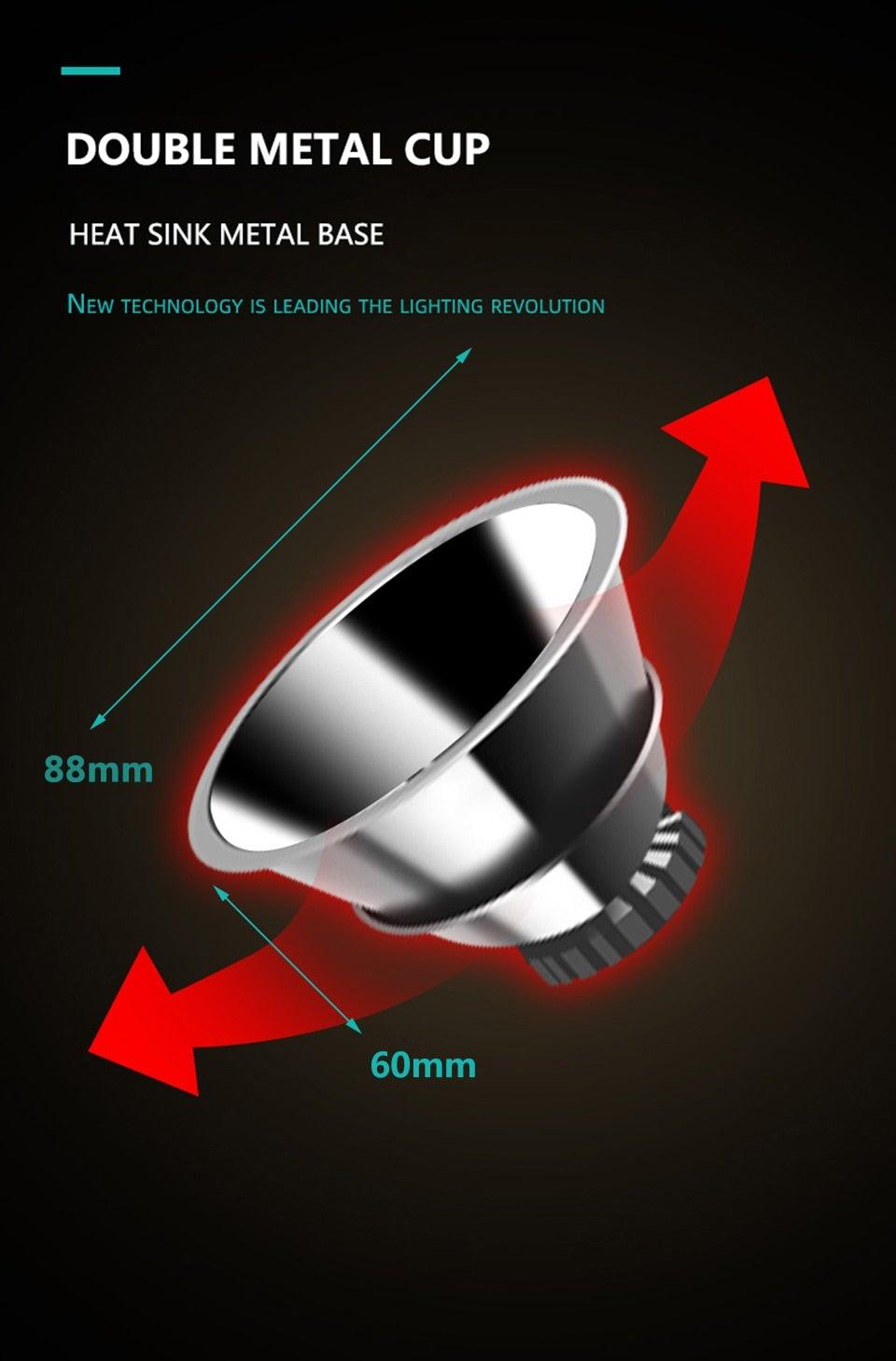 Rechargeable Adjustable Headlamp, Zoom/Waterproof LED White Yellow Color High Lumen Headlamp Flashlight Torch Power Bank For Adult Outdoor Camping Fishing Adventures