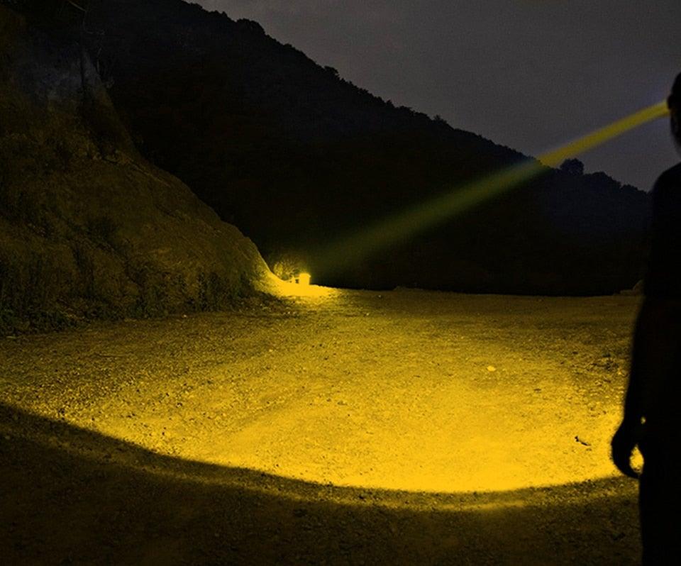 Rechargeable Adjustable Headlamp, Zoom/Waterproof LED White Yellow Color High Lumen Headlamp Flashlight Torch Power Bank For Adult Outdoor Camping Fishing Adventures