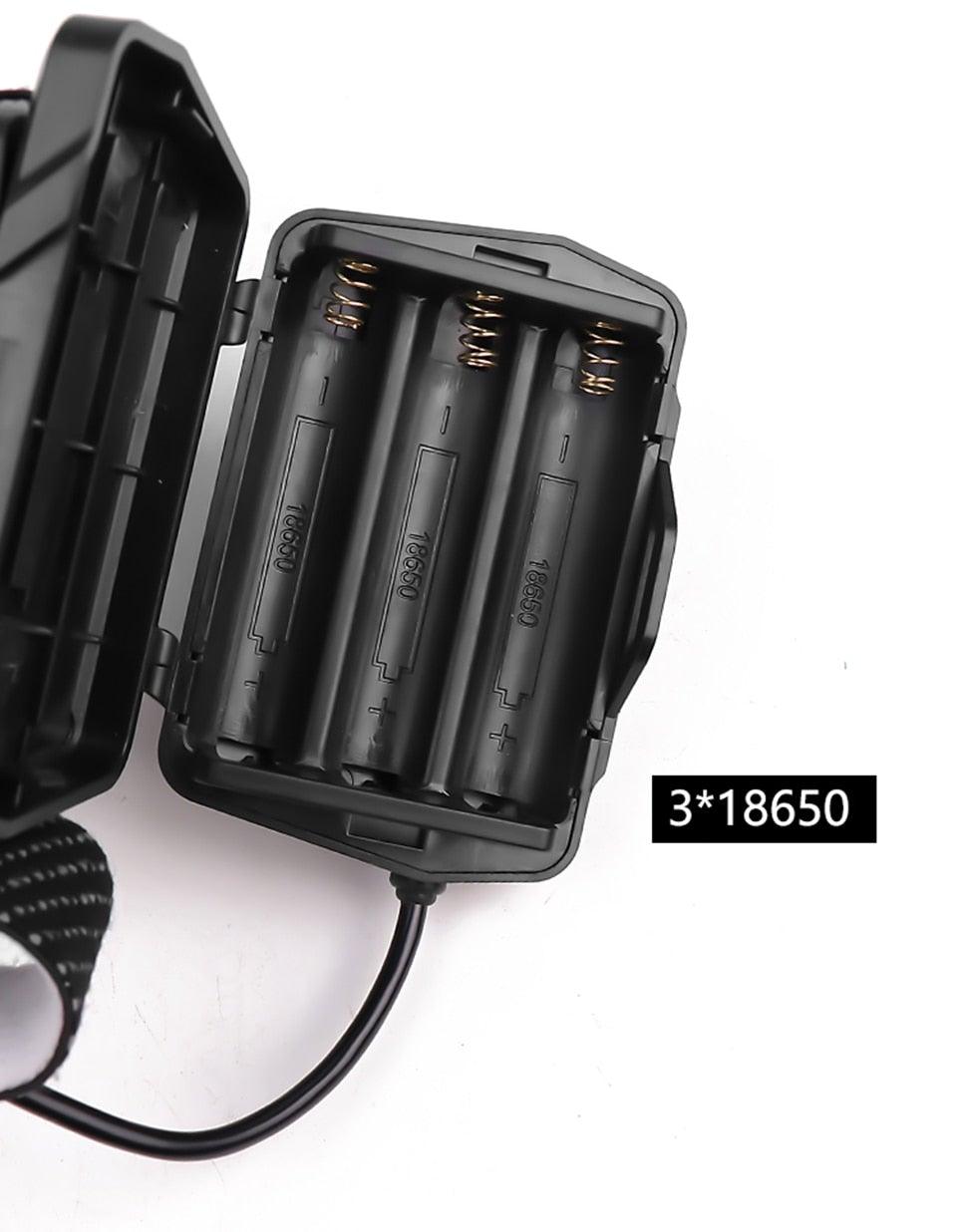 Rechargeable Adjustable Headlamp, Zoom/Waterproof LED White Yellow Color High Lumen Headlamp Flashlight Torch Power Bank For Adult Outdoor Camping Fishing Adventures