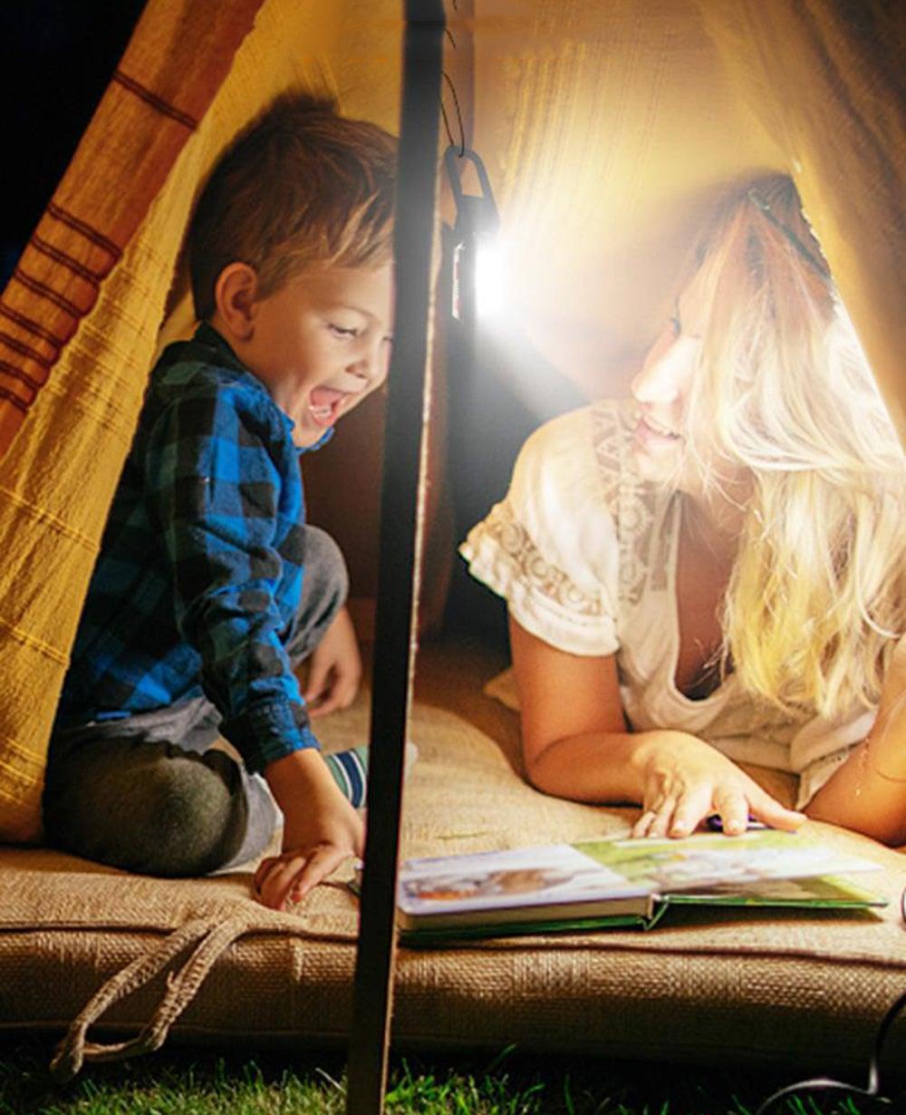 Rechargeable Adjustable USB LED Portable Charger Battery High Capacity with Digital Display LCD Screen Waterproof Flashlight COB Work Light For Repairing Outdoor Camping