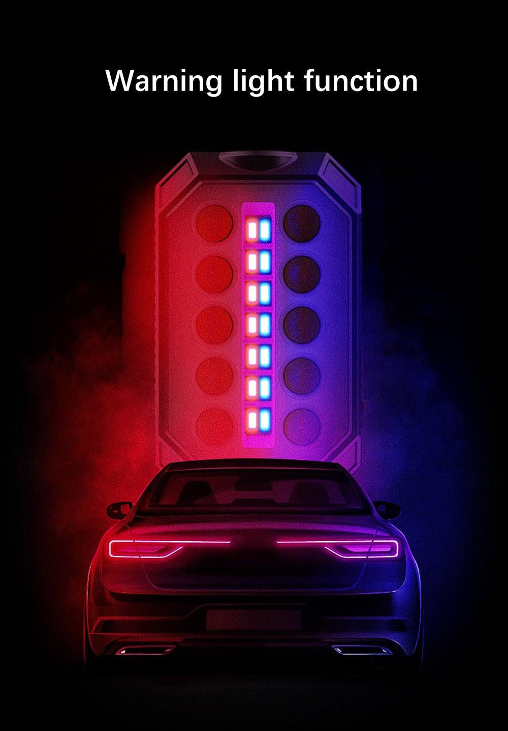 Rechargeable Adjustable USB LED Portable Charger Battery High Capacity with Digital Display LCD Screen Waterproof Flashlight COB Work Light For Repairing Outdoor Camping