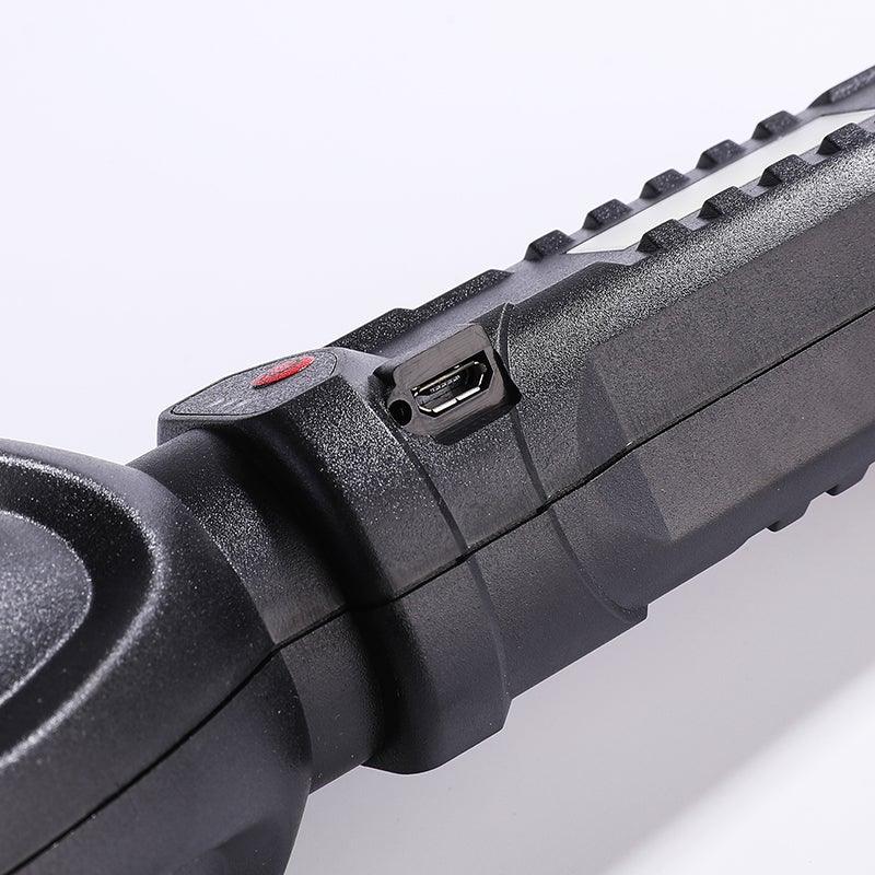 Rechargeable Adjustable USB LED Portable Rotary High Lumen Zoombale Super Strong Flashlight  Ultra-bright For Long-range  Outdoor  Camping Fishing Hiking Riding Walking Jogging Flashlight