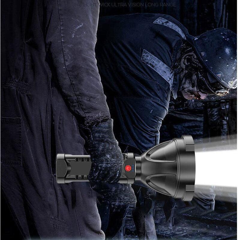 Rechargeable Adjustable USB LED Portable Rotary High Lumen Zoombale Super Strong Flashlight  Ultra-bright For Long-range  Outdoor  Camping Fishing Hiking Riding Walking Jogging Flashlight