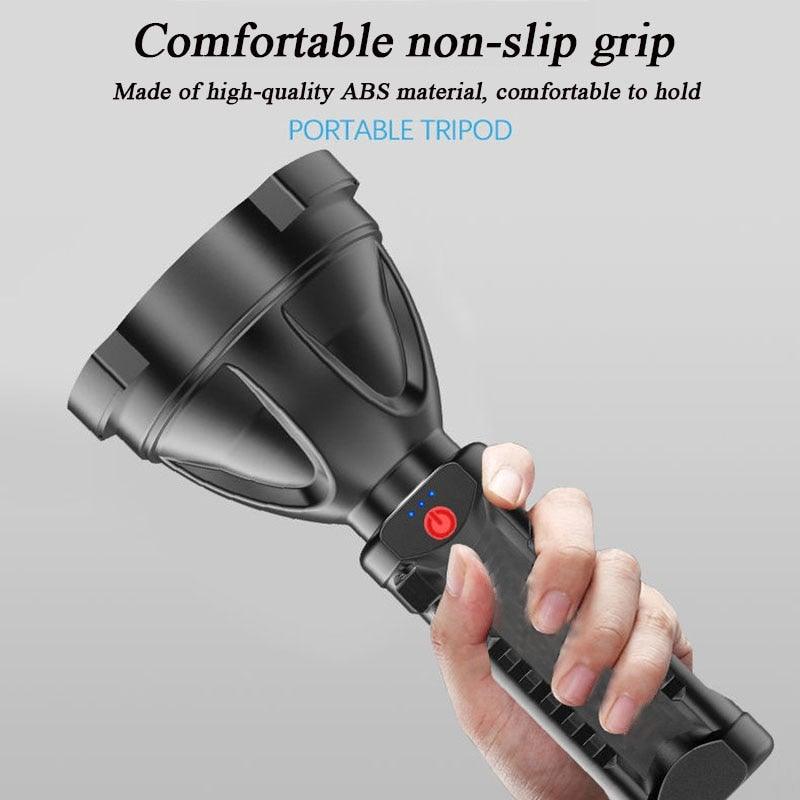 Rechargeable Adjustable USB LED Portable Rotary High Lumen Zoombale Super Strong Flashlight  Ultra-bright For Long-range  Outdoor  Camping Fishing Hiking Riding Walking Jogging Flashlight