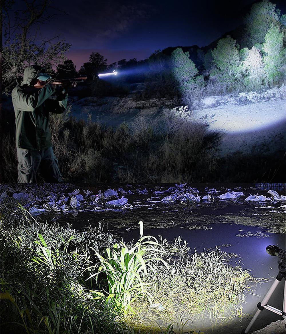 Rechargeable Adjustable Zoomable Waterproof LED Flashlight Super bright LED Tactical Torch Flashlight For Night Riding Camping Hiking Hunting & Indoor Activities
