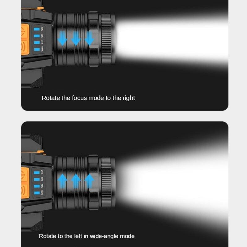 Rechargeable High Lumens Work Headlight Ultra Bright Headlamp LED Headlight Sensor Powerful  Head Lamp Waterproof Flashlight For Adults Running Hiking Camping Fishing