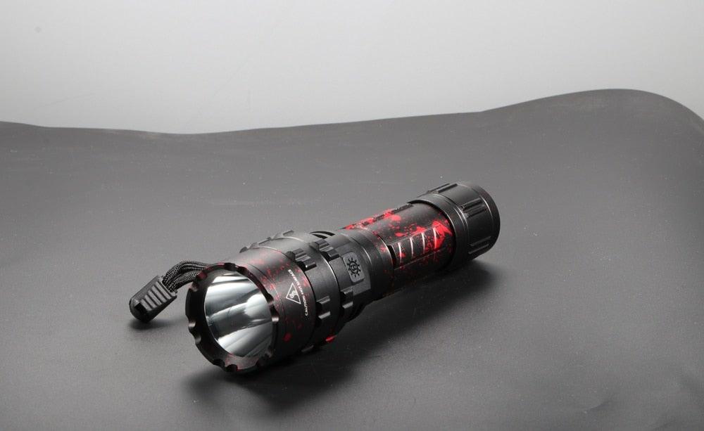 Rechargeable  LED Tactical Flashlights Waterproof Powerful High Lumen Super  Bright Power LED Aluminum Flashlight For Hiking Outdoor Camping Fishing Jogging Running HouseholdPowerful Light