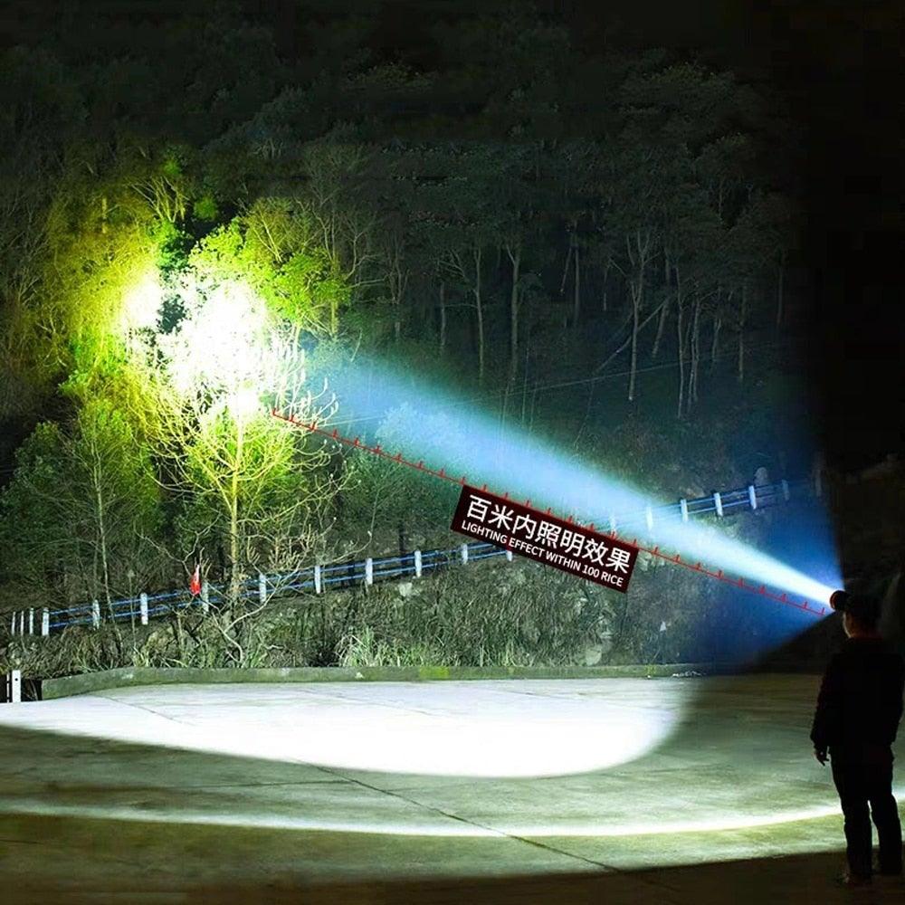 Rechargeable Super Bright High Lumen  Strong Light LED Head-Mounted Headlamp Waterproof Long-Range Flashlight For Outdoor Camping Household Riding  Night Fishing Headlight