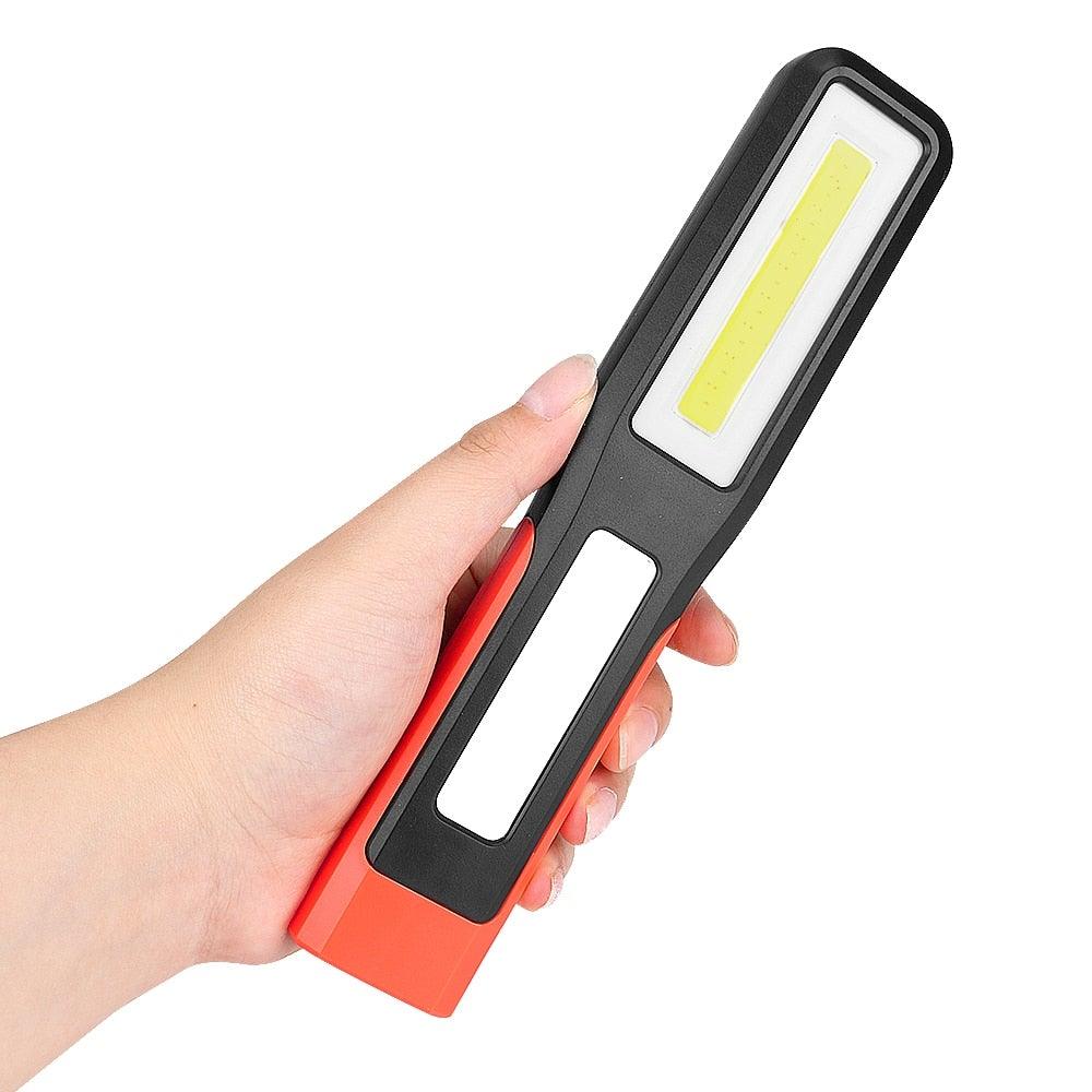 Rechargeable USB LED Work Lights Bright Flashlight and Work Light with Clip and Magnetic Base and Rotatable Clip  Magnetic Flashlight For Working Inspection Camping Car Repair Maintenance
